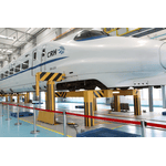 Image of train on underfloor lifting system