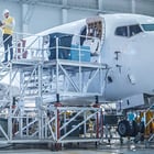 Image of Man working on an Airplane 