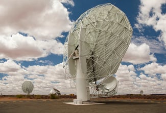 Image of Radio Telescopes in South African Karoo semi-desert