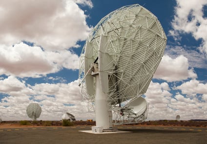 Image of Radio Telescopes in South African Karoo semi-desert