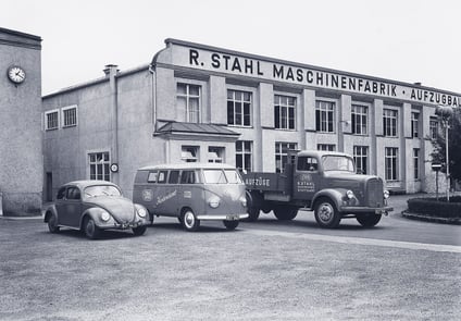 Black and White Image of STAHL Building