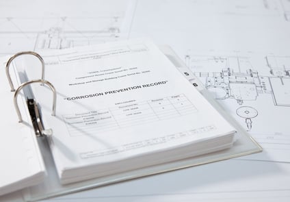 Image of papers in binder