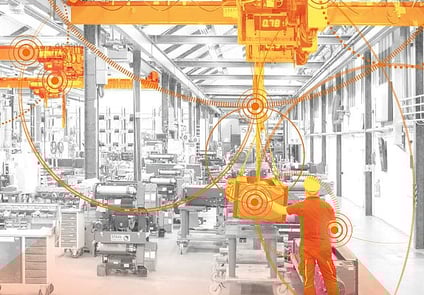 Image showing a worker in a production plant