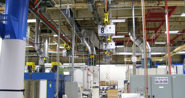 Image of Magnetek's IMPULSE® drives and conductor bar systems