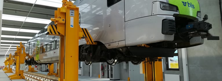 Image of Tube Train on Lifting Jack