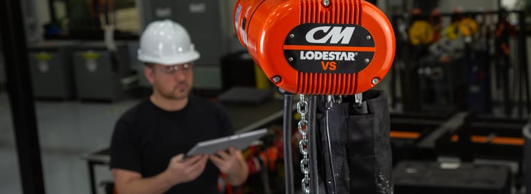 Image of man standing behind CM Lodestar Equipment